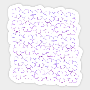 Dodecahedron in purple Sticker